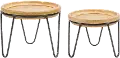 Small Wood Iron Pedestal