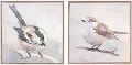 Assorted Bird Block Wood and Canvas