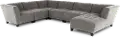 Belaire Gray Modular 6 Piece Sectional