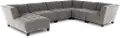 Belaire Gray Modular 6 Piece Sectional