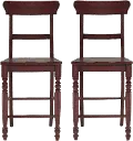 Savannah Red-Brown Counter Stools, 2 Count