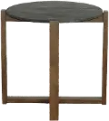 Rizzy Brown and Dark Gray End Table