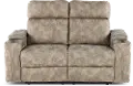 Ultron Beige Power Reclining Loveseat