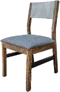 Loft Pine Gray and Brown Dining Chair