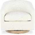 Percy Ivory Swivel Chair