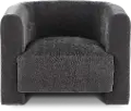 Callista Gray Velvet Accent Chair