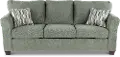 WALSOF/DEXEUC Wall St. Green Sofa