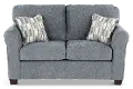 WALLOV/DEXFLI Wall St. Blue Loveseat