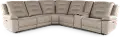 Caldwell Light Gray 6-Piece Power Reclining Sectional