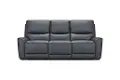Rangers Gravel Power Reclining Sofa with Power Headrests and Lumbar
