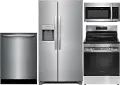 FRG-S/S-2623-ELEPKG Frigidaire 4 Piece Electric Kitchen Appliance Package - Stainless Steel