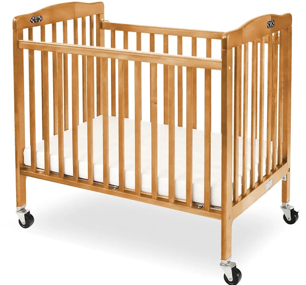 Littlewood Natural Foldable Mini Crib-1