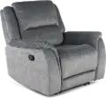 Aspen Steel Gray Manual Recliner