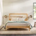 CMAB5CNP Cama Natural Wood Queen Spindle Bed