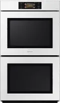 NV51CB700D12/AA Samsung Bespoke 30 Double Wall Oven with AI Pro Cooking™ Camera - White Glass