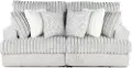 2PC/ABRAXAS/MNSTRUCK Abraxas Gray Power Reclining Loveseat