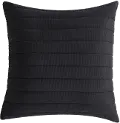 J. Queen Modern Valencia 20 Black Decorative Throw Pillow