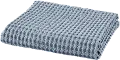 J. Queen Natural Pebble Beach Chambray Blue Throw