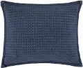 J. Queen Natural Pebble Beach Indigo Blue Standard Sham