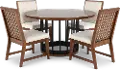 Midland Brown 5 Piece Dining Set
