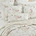 J. Queen Cottage Amalia Rose Pink French Floral Pillow