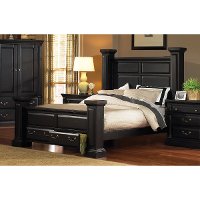 Black Queen Storage Bed - Torreon