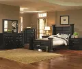Classic Black 4 Piece Queen Bedroom Set - Torreon