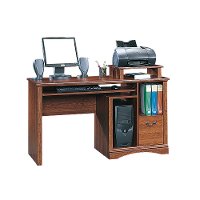 Sauder Planked Cherry Wood Desk