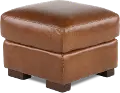 Splendor Brown Leather Ottoman
