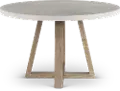 Gibson Wheat and Light Gray Round Dining Table