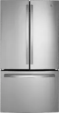 GWE22JYMFS GE 21.9 Cu Ft French Door Refrigerator - Counter Depth Stainless Steel