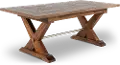 Vineyard Rustic Brown Dining Table