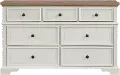 Easton White and Brown Dresser