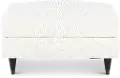 Pia Cotton White Ottoman