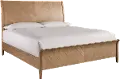 Cyrus Almond Brown Queen Sleigh Bed