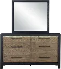 Your House Black and Oak Dresser