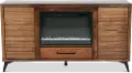 Malibu Bourbon Brown 64 Fireplace TV Stand