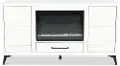 Malibu White 64 Fireplace TV Stand