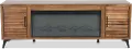 Malibu Bourbon Brown 78 Fireplace TV Stand