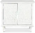 2082-AC3834/WHITE-CABINET White Two-Door Accent Cabinet