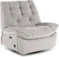 Chloe Light Gray Power Rocker Recliner