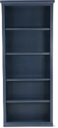 Elliott Blue 4-Shelf Bookcase