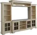 Charleston Bone White Entertainment Wall