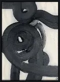 Soft Moves 3 Black Frame Canvas