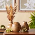 Assorted 5 Wood Vases