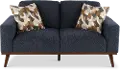Heath Navy Blue Loveseat