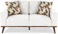 Heath White Loveseat