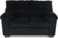 SimpleJoy Black Loveseat