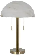 24 Plated Brass Metal Table Lamp