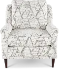 Birdie Drumbeat White Accent Chair